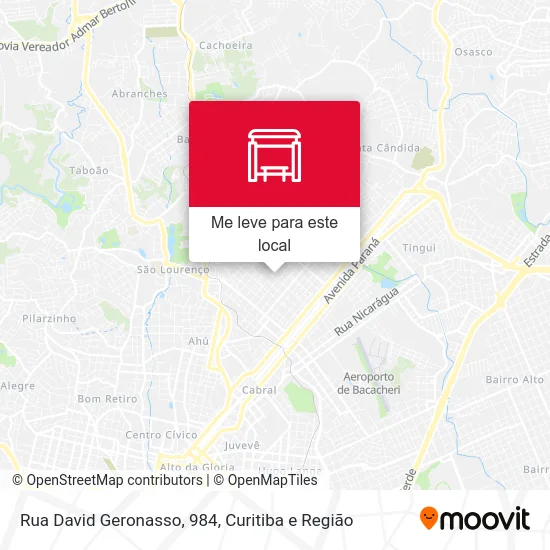 Rua David Geronasso, 984 mapa