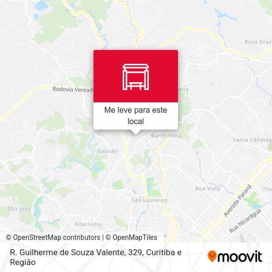 R. Guilherme de Souza Valente, 329 mapa