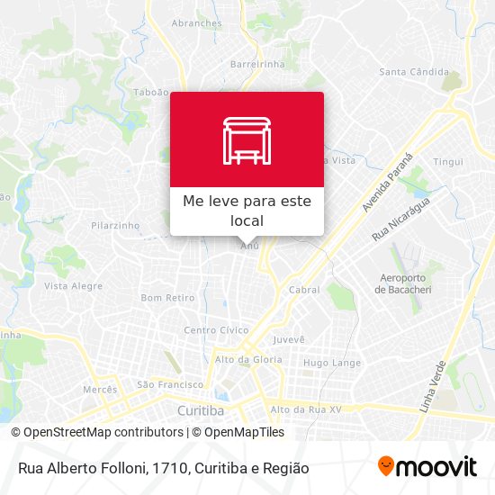 Rua Alberto Folloni, 1710 mapa