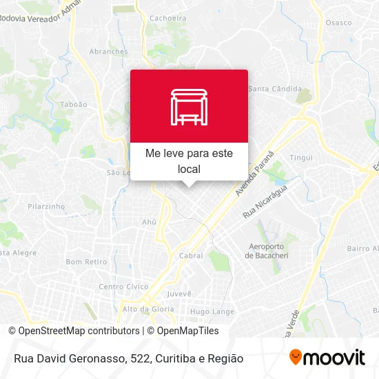 Rua David Geronasso, 522 mapa