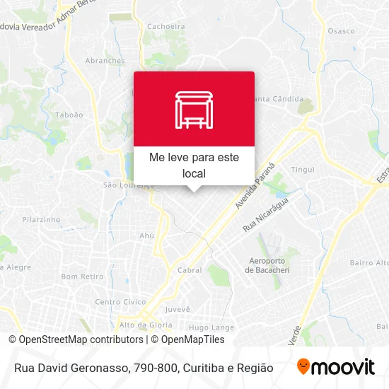 Rua David Geronasso, 790-800 mapa
