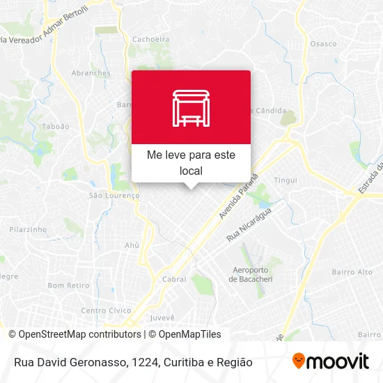 Rua David Geronasso, 1224 mapa