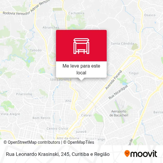 Rua Leonardo Krasinski, 245 mapa