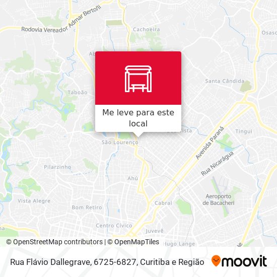 Rua Flávio Dallegrave, 6725-6827 mapa