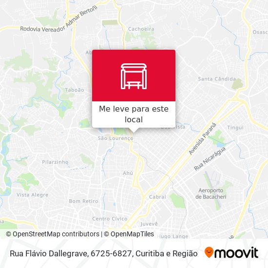Rua Flávio Dallegrave, 6725-6827 mapa