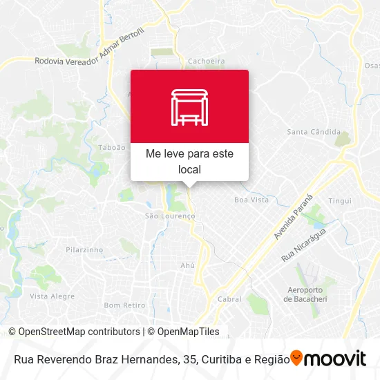 Rua Reverendo Braz Hernandes, 35 mapa