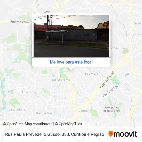 Rua Paula Prevedello Gusso, 333 mapa