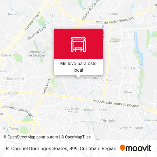 R. Coronel Domingos Soares, 899 mapa