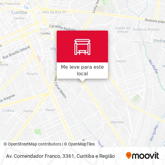 Av. Comendador Franco, 3361 mapa