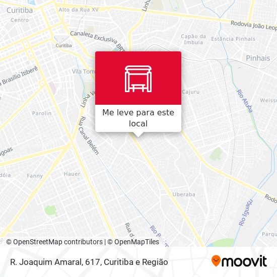 R. Joaquim Amaral, 617 mapa