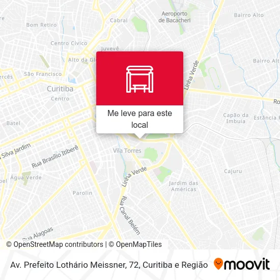 Av. Prefeito Lothário Meissner, 72 mapa