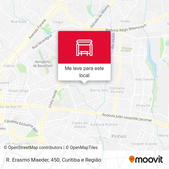 R. Erasmo Maeder, 450 mapa