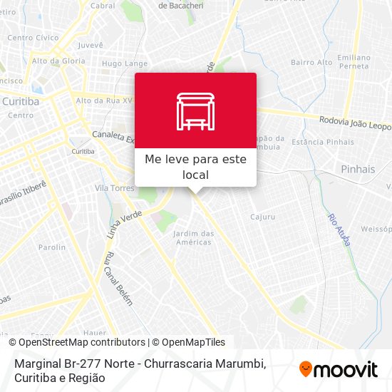 Marginal Br-277 Norte - Churrascaria Marumbi mapa