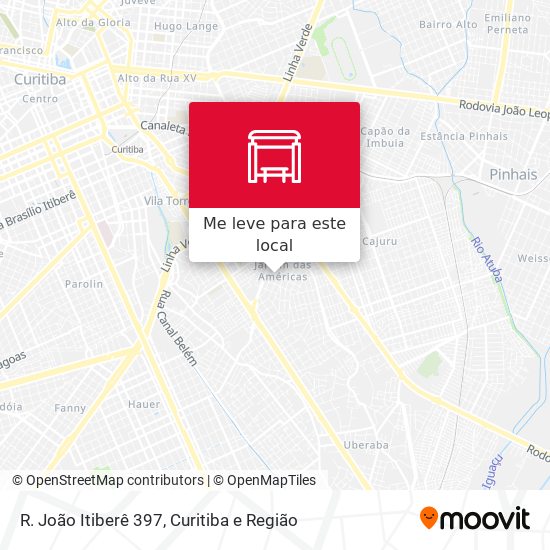R. João Itiberê 397 mapa