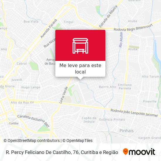 R. Percy Feliciano De Castilho, 76 mapa