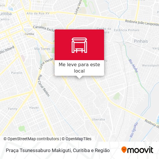 Praça Tsunessaburo Makiguti mapa