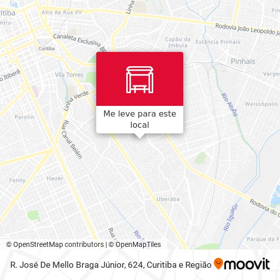 R. José De Mello Braga Júnior, 624 mapa