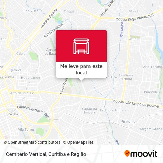 Cemitério Vertical mapa