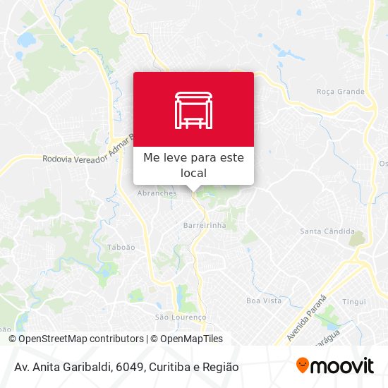 Av. Anita Garibaldi, 6049 mapa