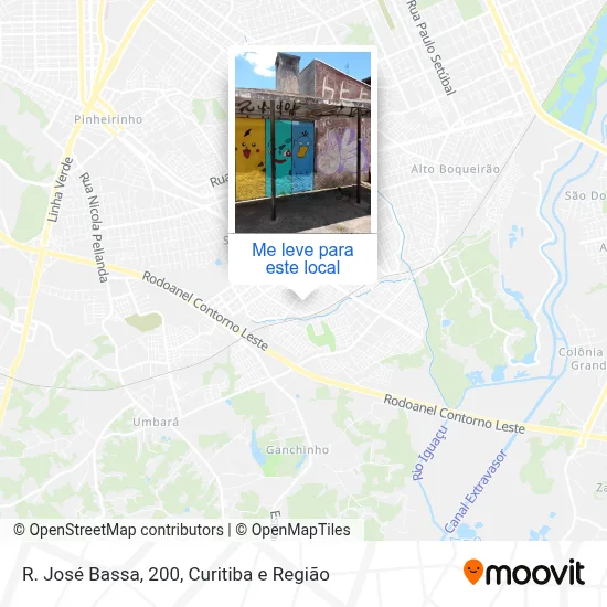 R. José Bassa, 200 mapa
