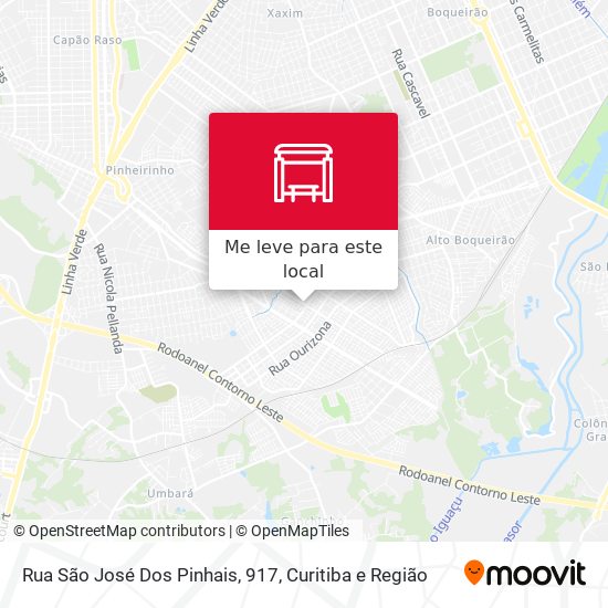 Rua São José Dos Pinhais, 917 mapa
