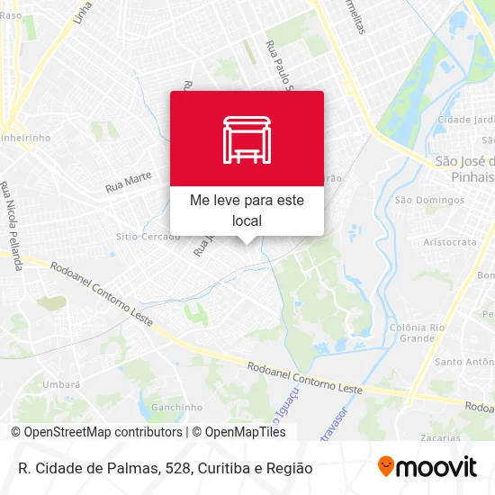 R. Cidade de Palmas, 528 mapa