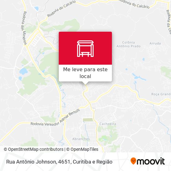 Rua Antônio Johnson, 4651 mapa