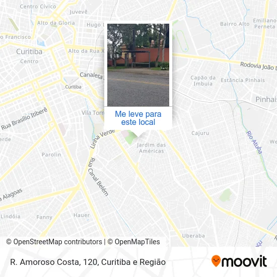 R. Amoroso Costa, 120 mapa