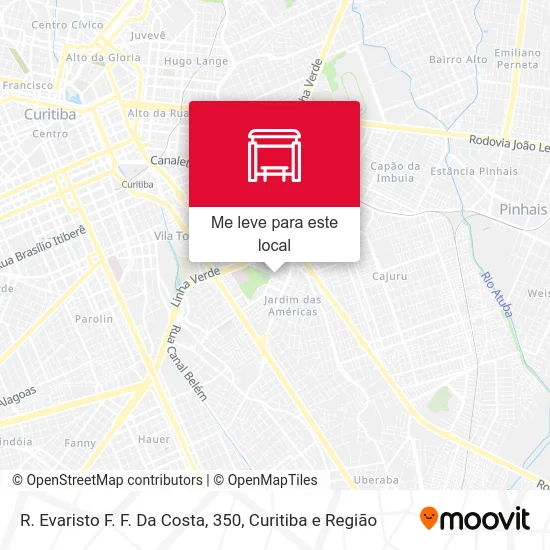 R. Evaristo F. F. Da Costa, 350 mapa