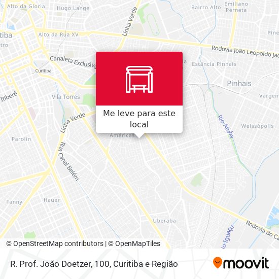 R. Prof. João Doetzer, 100 mapa