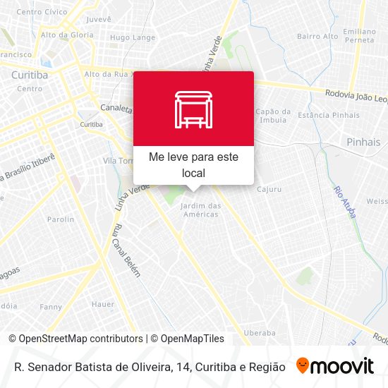 R. Senador Batista de Oliveira, 14 mapa