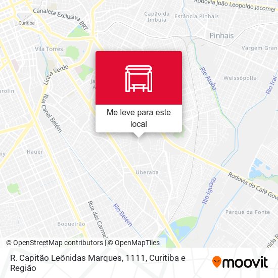 R. Capitão Leônidas Marques, 1111 mapa