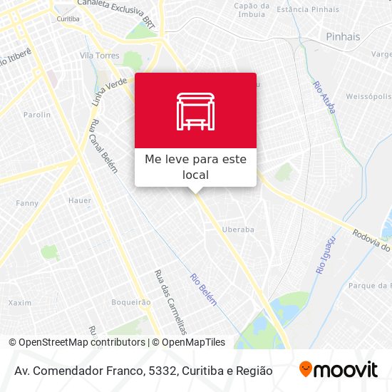 Av. Comendador Franco, 5332 mapa