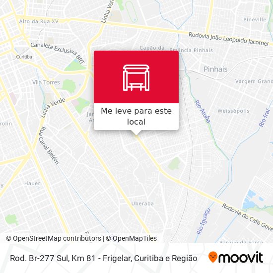 Rod. Br-277 Sul, Km 81 - Frigelar mapa