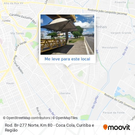 Rod. Br-277 Norte, Km 80 - Coca Cola mapa