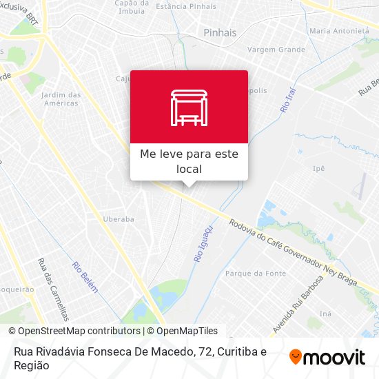 Rua Rivadávia Fonseca De Macedo, 72 mapa