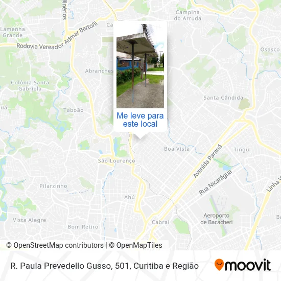 R. Paula Prevedello Gusso, 501 mapa