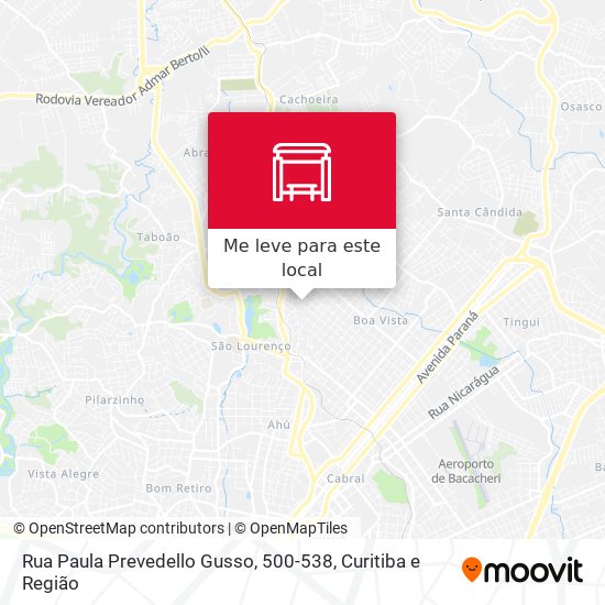 Rua Paula Prevedello Gusso, 500-538 mapa