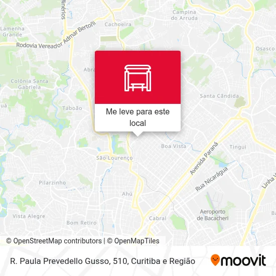 R. Paula Prevedello Gusso, 510 mapa