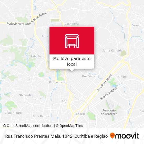 Rua Francisco Prestes Maia, 1042 mapa