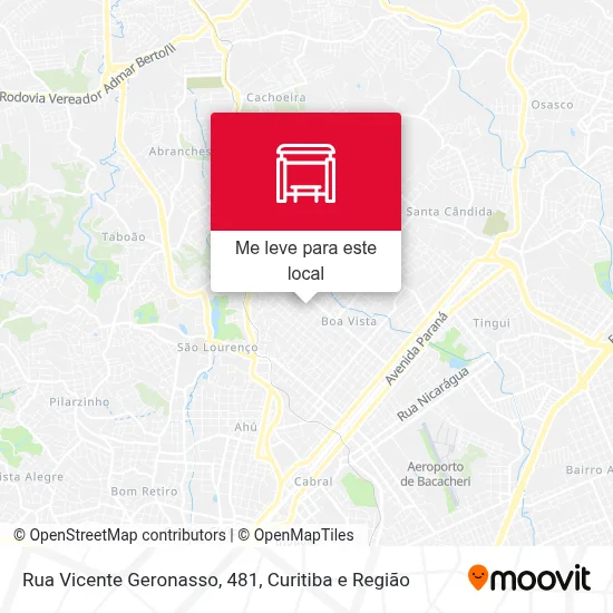 Rua Vicente Geronasso, 481 mapa