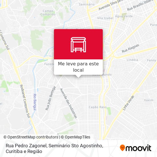 Rua Pedro Zagonel, Seminário Sto Agostinho mapa