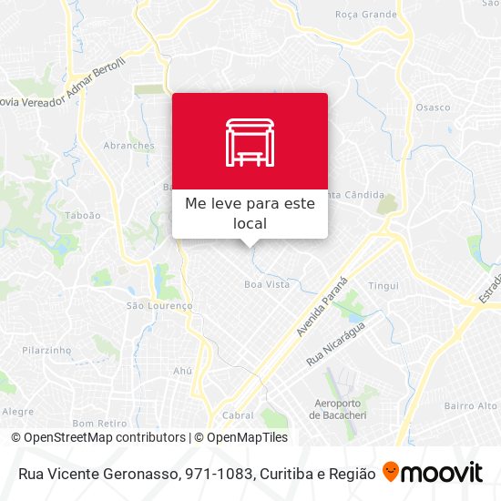 Rua Vicente Geronasso, 971-1083 mapa