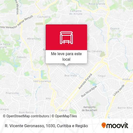 R. Vicente Geronasso, 1030 mapa