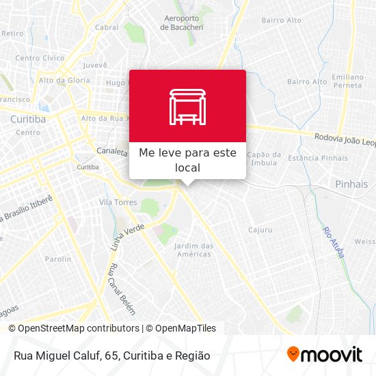 Rua Miguel Caluf, 65 mapa