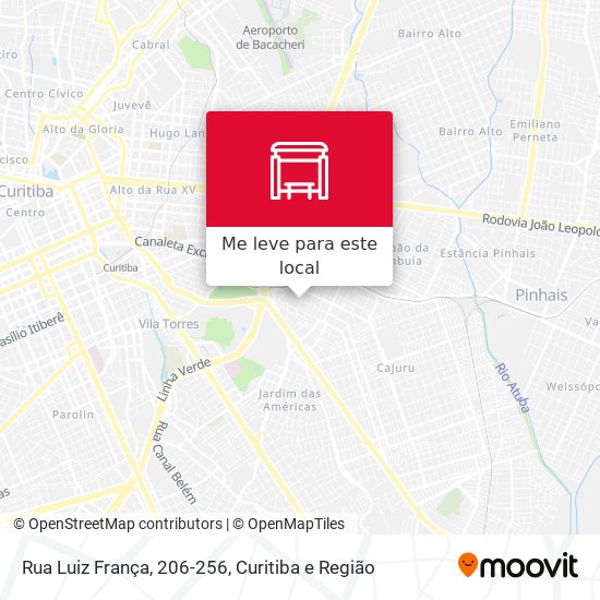 Rua Luiz França, 206-256 mapa