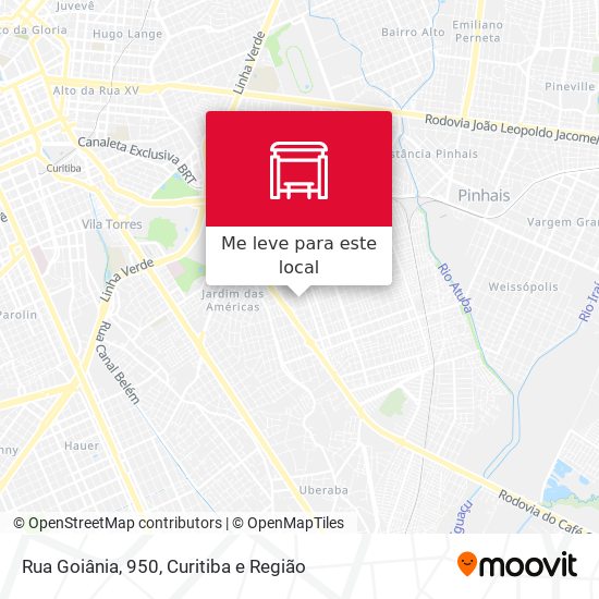 Rua Goiânia, 950 mapa