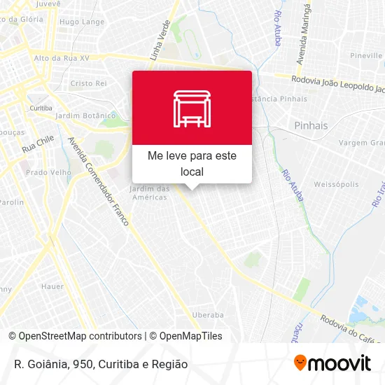 R. Goiânia, 950 mapa