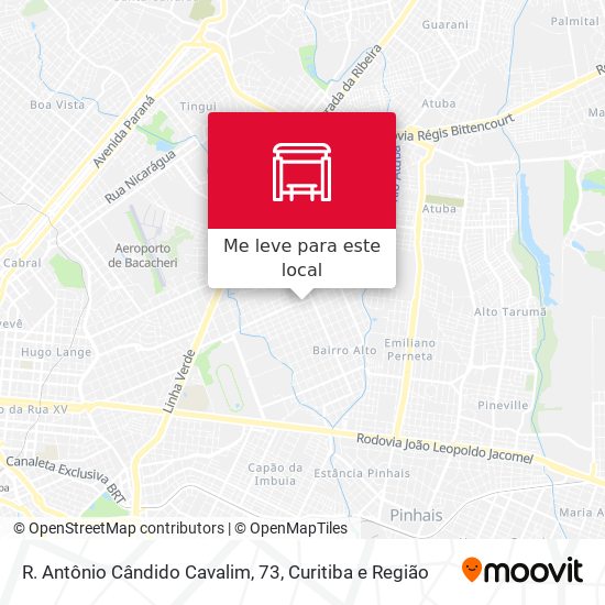 R. Antônio Cândido Cavalim, 73 mapa