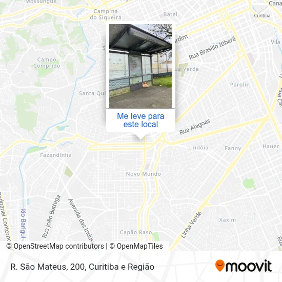 R. São Mateus, 200 mapa